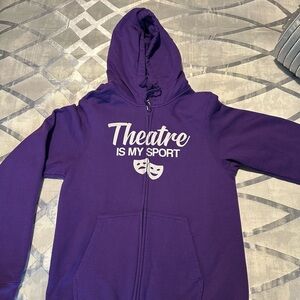 Port & Company Purple Theatre Hoodie - Size S